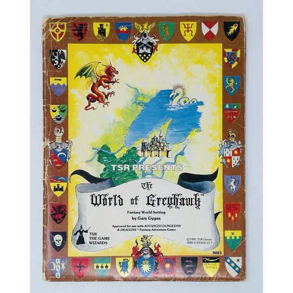 Dungeons & Dragons The World of Greyhawk AD&D RPG Setting TSR 1980 - Picture 1 of 9